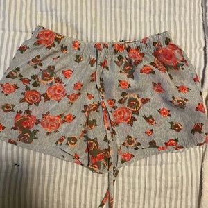 Flower print Polyester PJ pants.